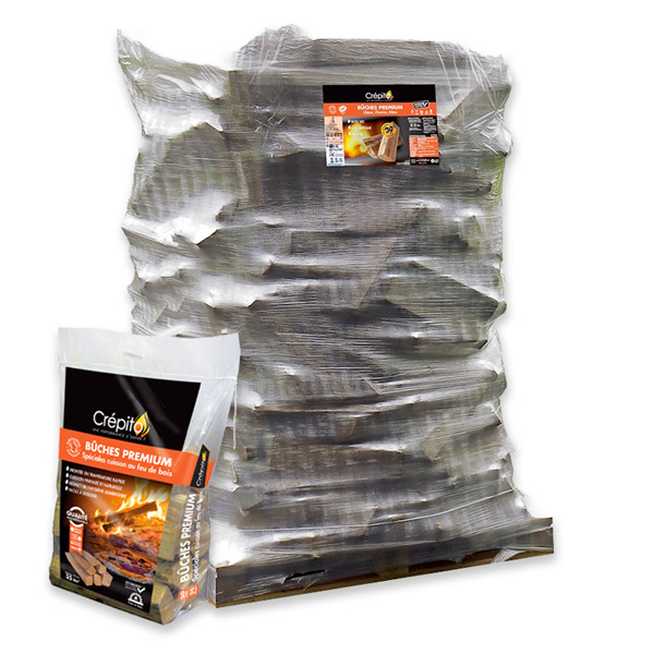 Crépito bois de cuisson - Bûches Prémium SCFB 30cm - Palette 2m3﻿