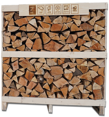 Watt de Feu (rangé) - bois de chauffage - Bûches 33cm | Palette 2 stères