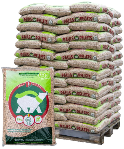 [Pauls Pellet ( sac 15kg )] ﻿Pauls Pellets Palette 70*15 = 1.050 kg﻿